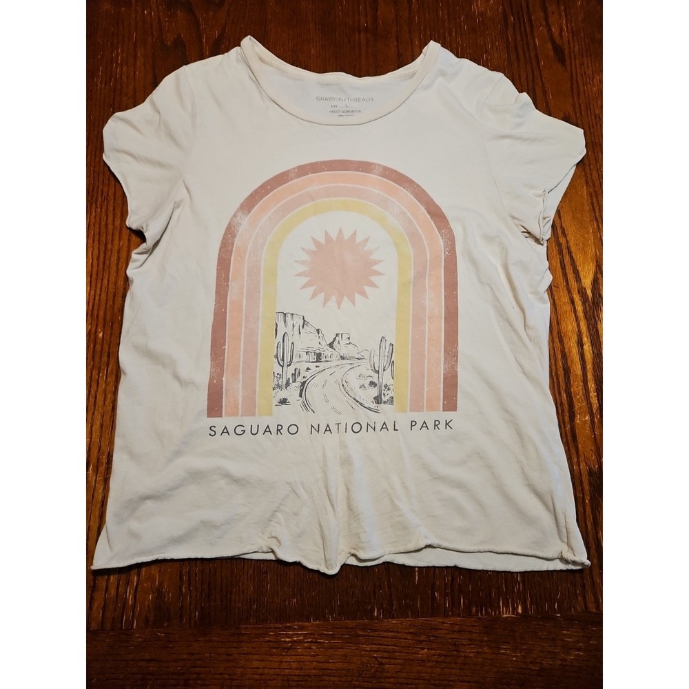 Grayson/threads Vintage Saguaro National Park tee  Womens Large T Shirt (1915